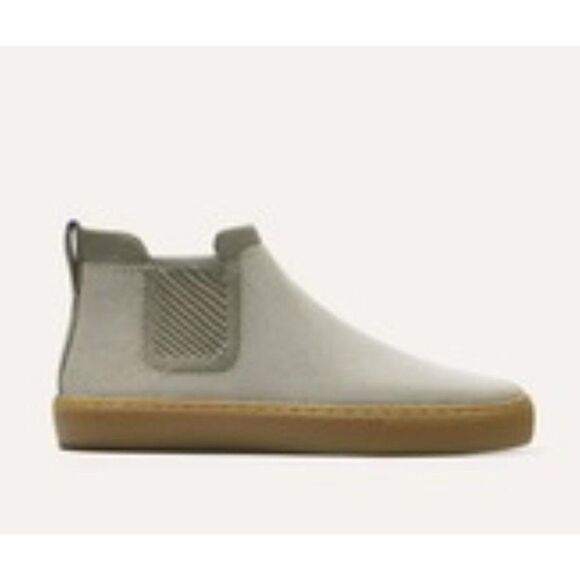 ROTHY'S Women's Chelsea Knit High Top Slip On Boots In Light Sage Size 7 NWOT - Picture 1 of 12